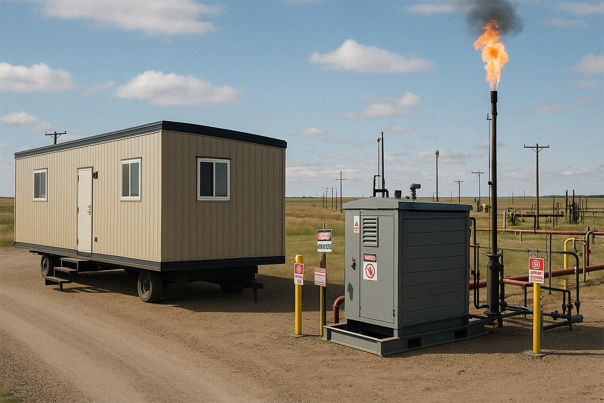 Alberta oilfield trailer with burner management system rental – Benoit Rentals