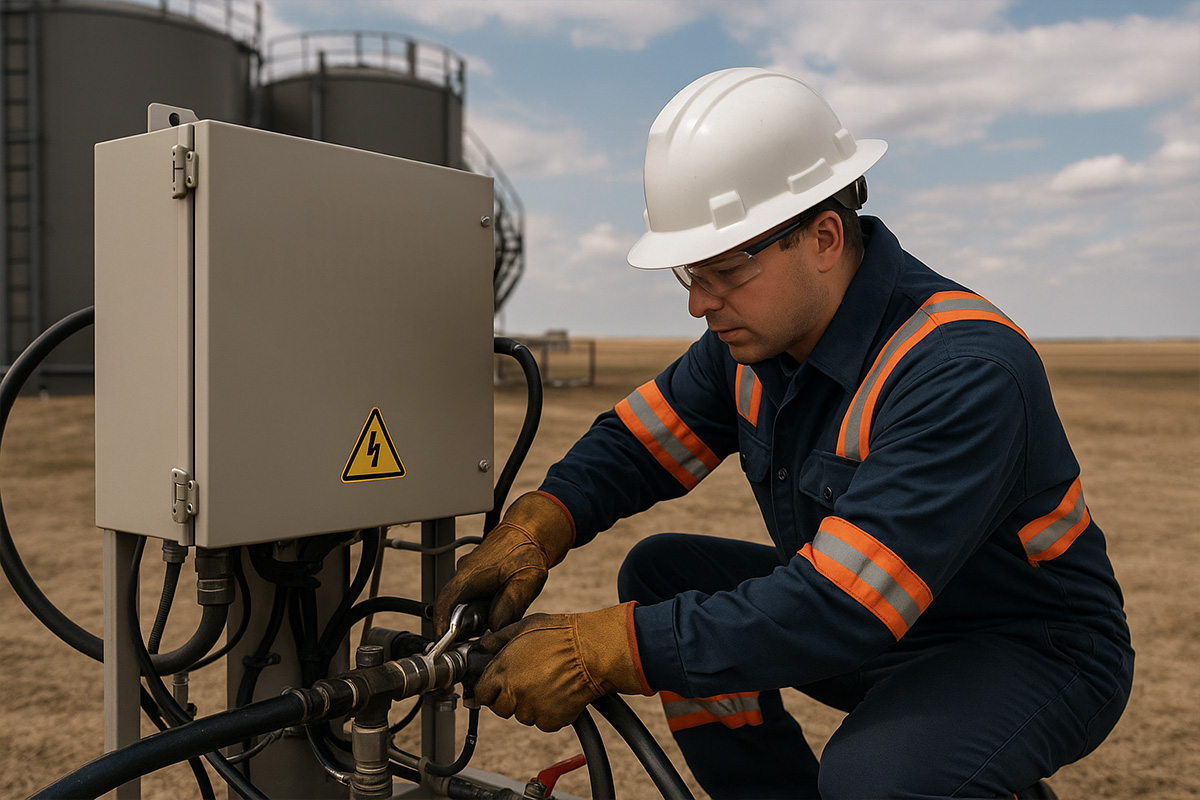Installing burner management system rental in Alberta – Benoit Rentals